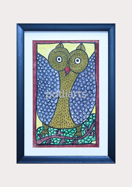 Santal Art, Wise Owl, 10"/14"