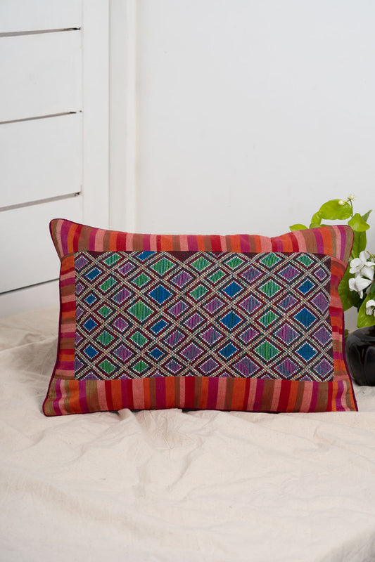Jat Garasiya Hand Embroidered Cushion Cover